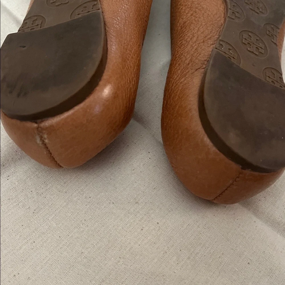 Tory Burch | Reva Ballet Flats | size 5 | Royal Tan Leather - Picture 8 of 8